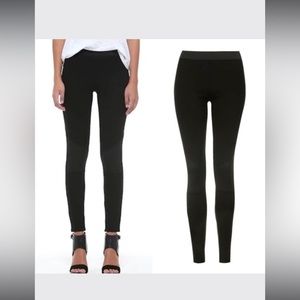 Women’s TOPSHOP Black Biker Knee Ponte Leggings!